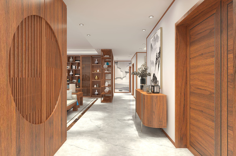 200 平米现代中式入住家装-90