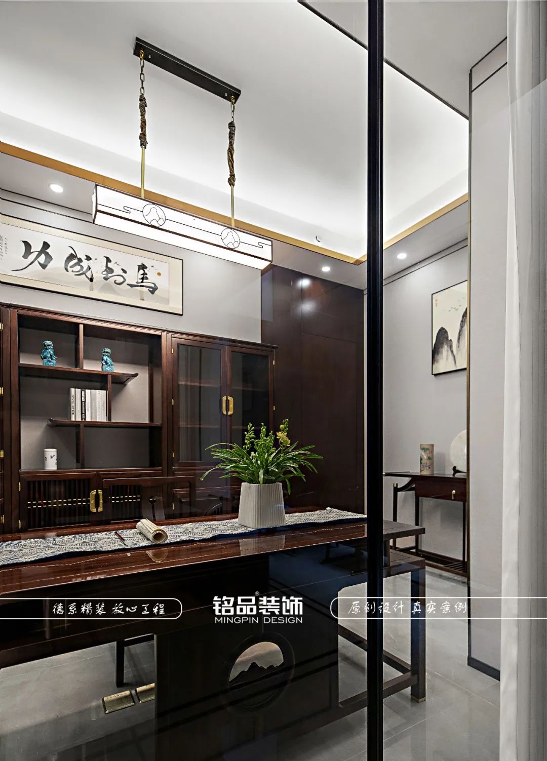 灯火阑珊的中式意蕴 · 自在闲适的别墅设计丨铭品装饰-24