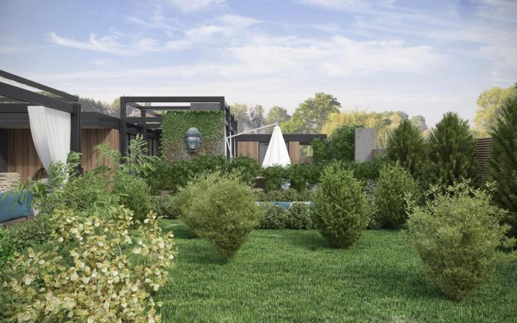 乌克兰基辅亚洲风住宅——和谐自然的人居环境-27