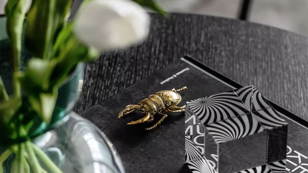 成都 118㎡现代简约之家，以水波纹元素打造灵动空间-4