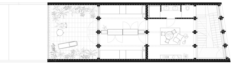 巴塞罗那“隔墙”住宅丨西班牙巴塞罗那丨HARQUITECTES-42