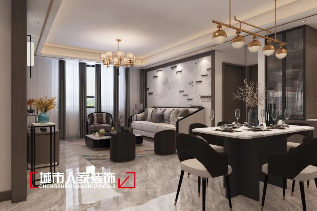 新中式之美,150㎡空间诠释东方和谐雅致-13