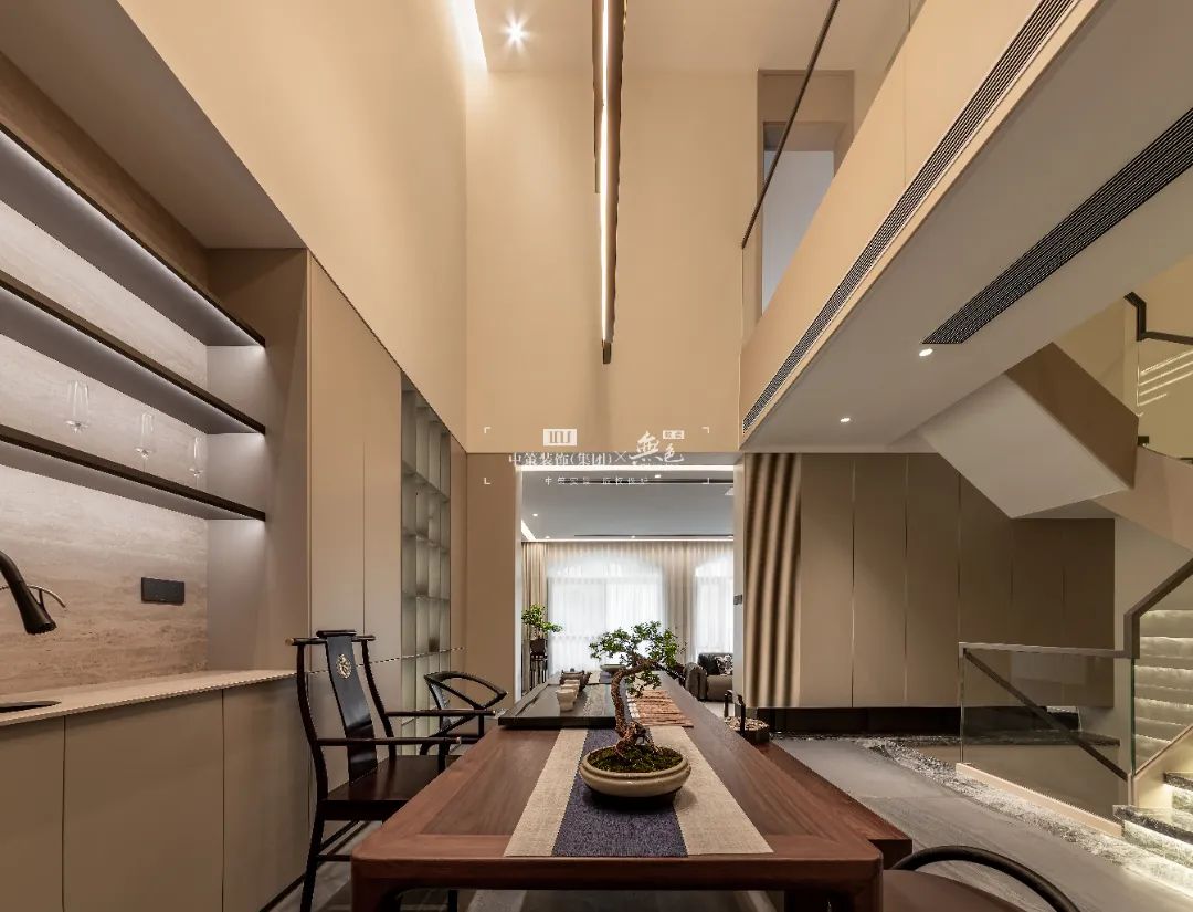 550㎡现代中式别墅丨中策装饰-32