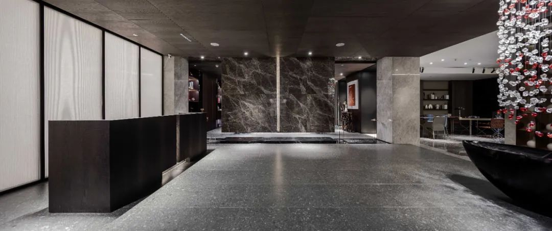 浙江宁波三雄木作展厅 | 木石交织的简约美学空间-13