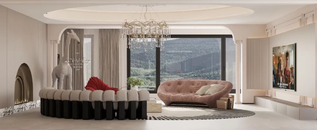 方案 | YJD：天风云墅305㎡，奶油轻法式！-6