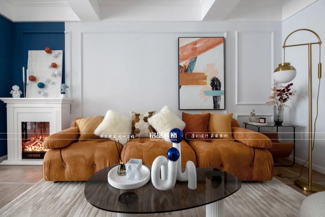 77平美式轻奢公寓设计丨铭品装饰-17