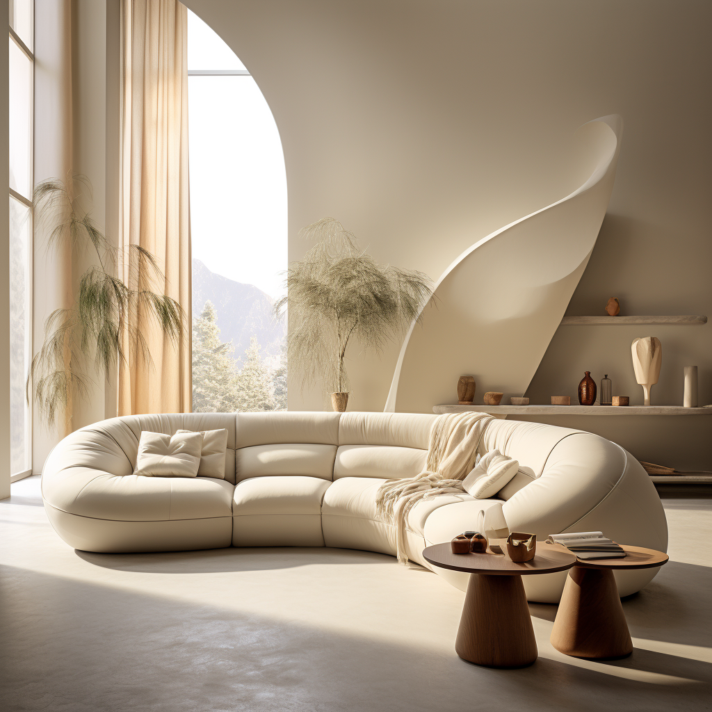 奶油风通透空间-1