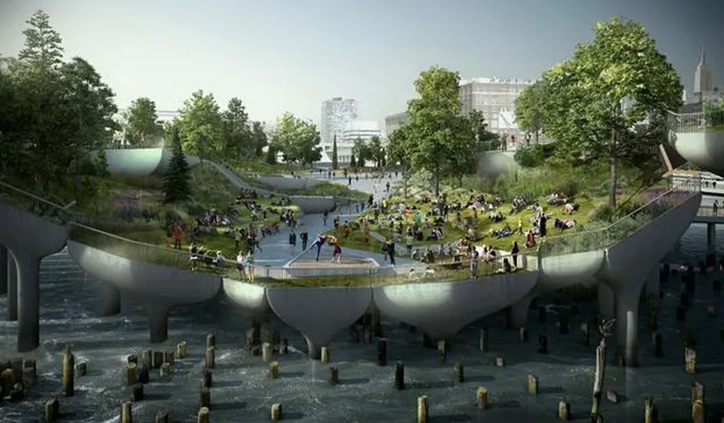 纽约水上公园“Little Island”丨美国纽约丨Heatherwick Studio-17