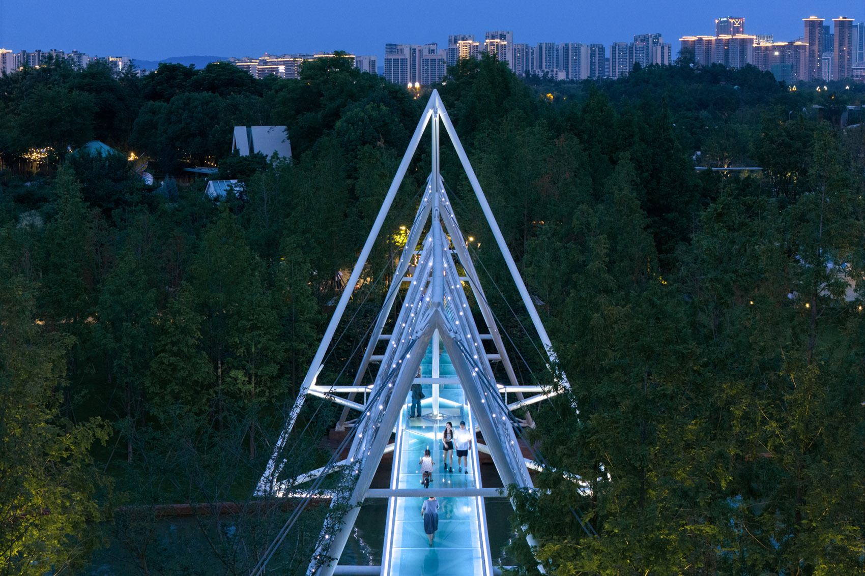 麓湖伊甸岛步行桥丨中国成都丨unarchitecte-122