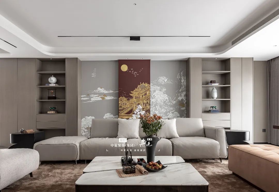 轻奢与古风 · 同款户型的个性解读丨中策装饰-46