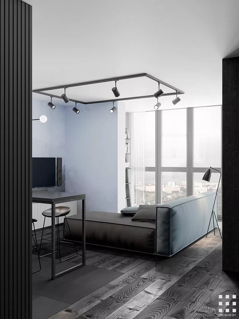 极简北欧风公寓设计，空间元素增添艺术风味-63