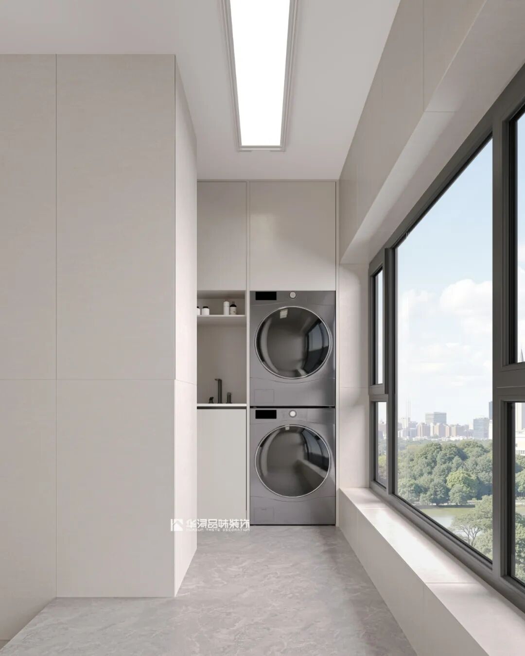 163㎡高颜值浅色系，90后新婚夫妻的现代极简小家，颜值太绝了！-102