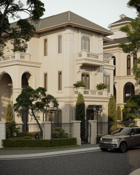 Indochine Villa Exterior Concept