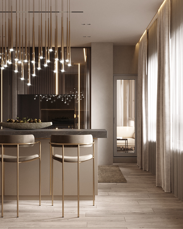 暖棕色系公寓设计 超有质感！-8