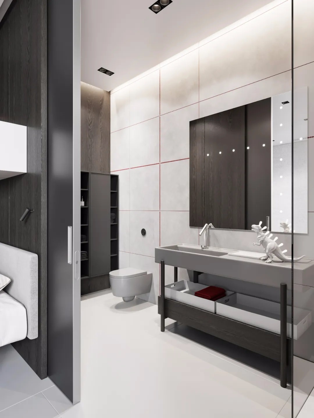 乌克兰现代极简白的居住空间-41