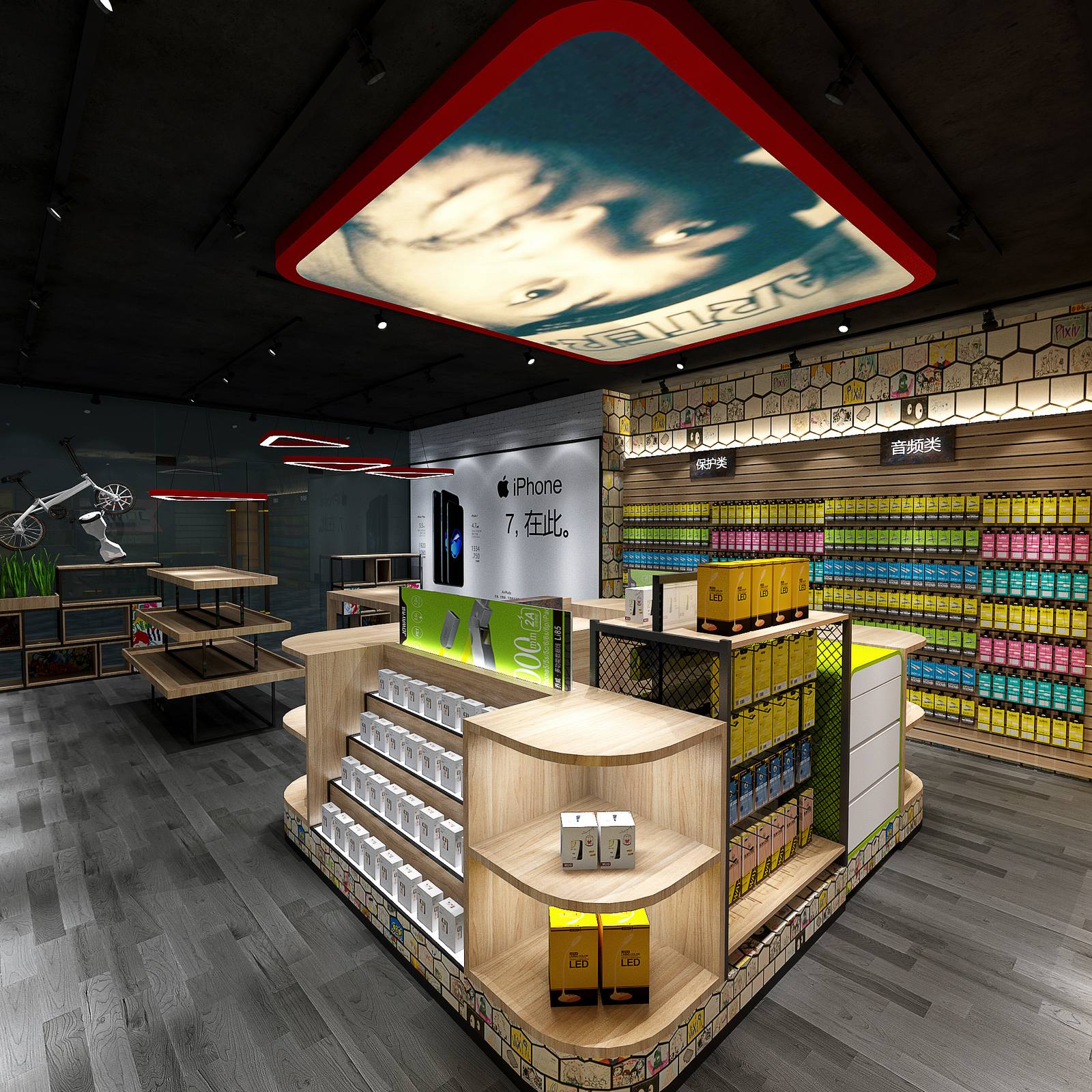 无影空间设计打造乔威石家庄太和大厦临街店-14