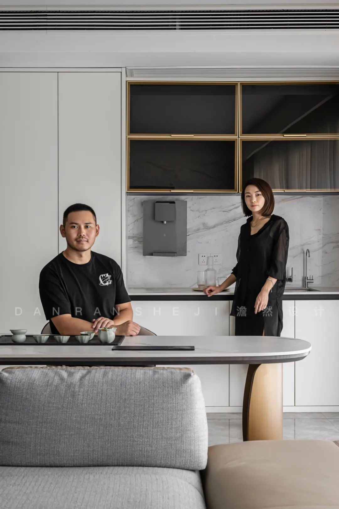 重庆舜山府现代雅奢住宅丨中国重庆丨澹然设计,橙色软装-68