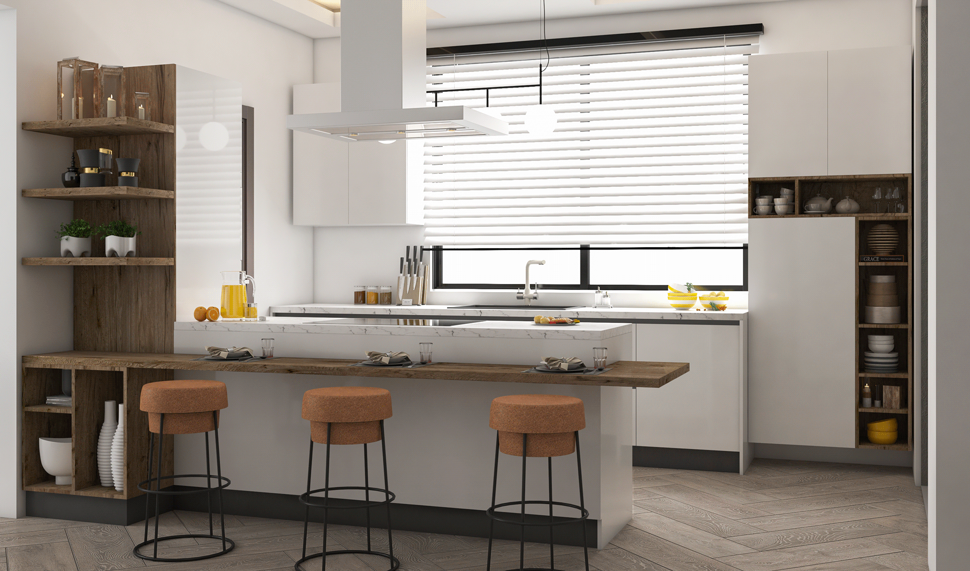 Modern Kitchen & Laundry-2