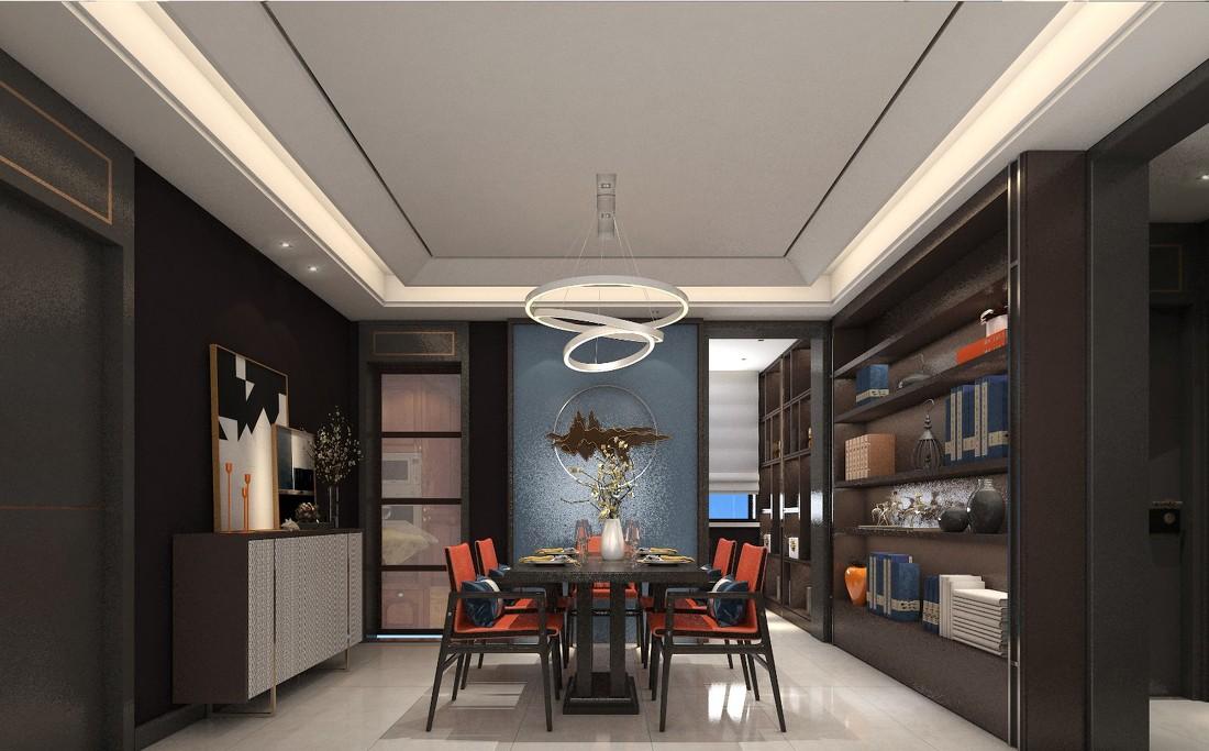 
中式轻奢住宅设计案例 -4