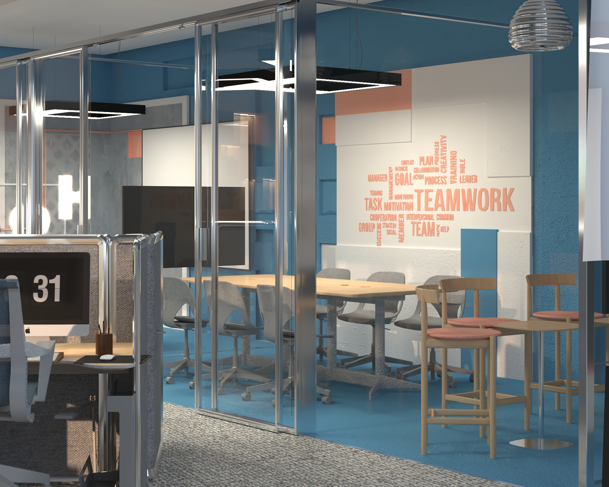 总部 – 联合办公空间设计-17