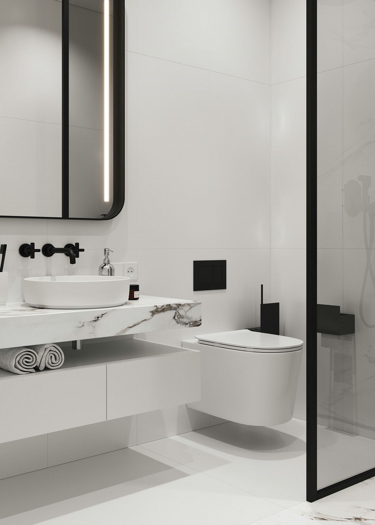 乌克兰上城 130平简约空间设计-15