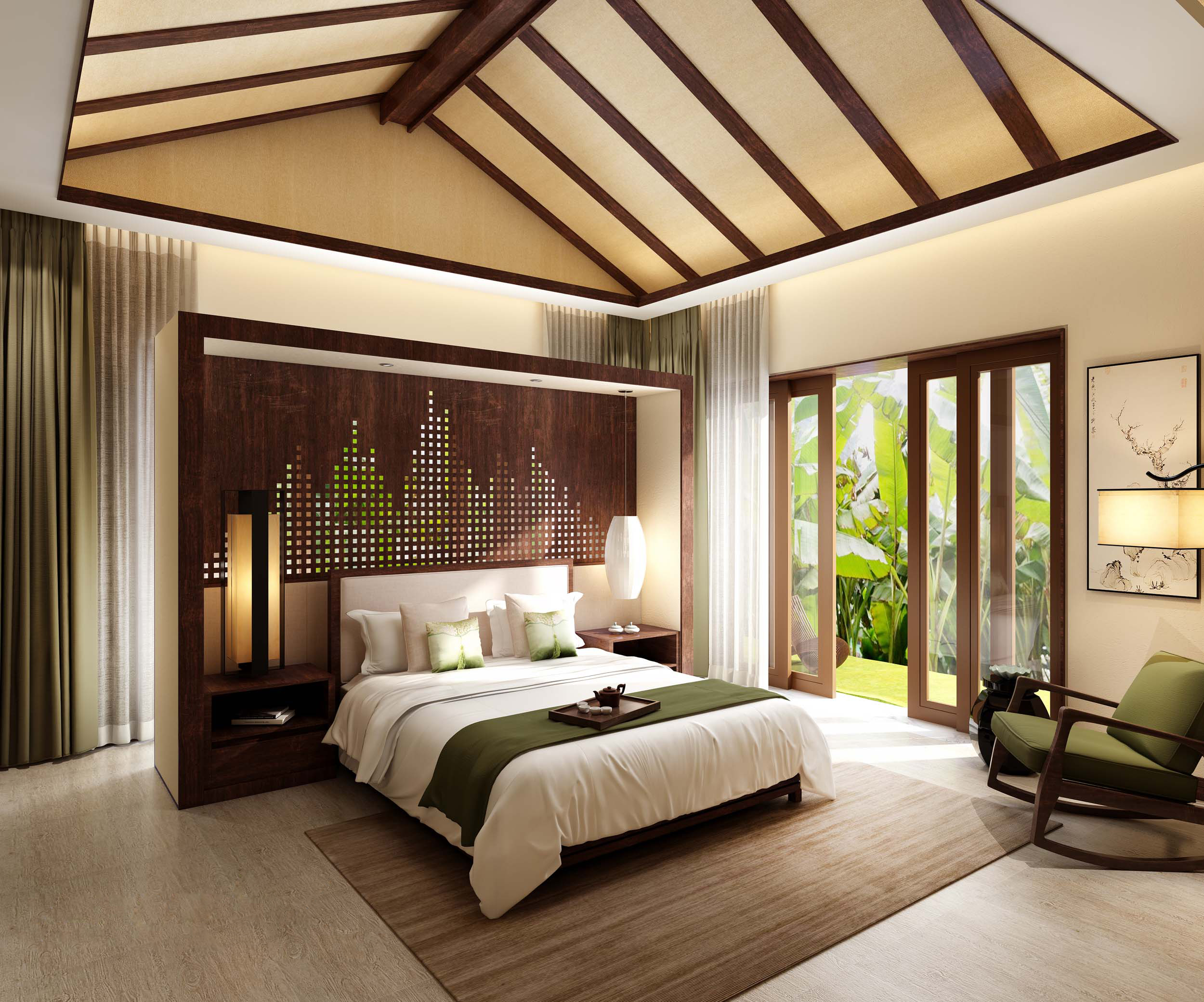 新中式 中式古典 奢华家装别墅样板房-17-31