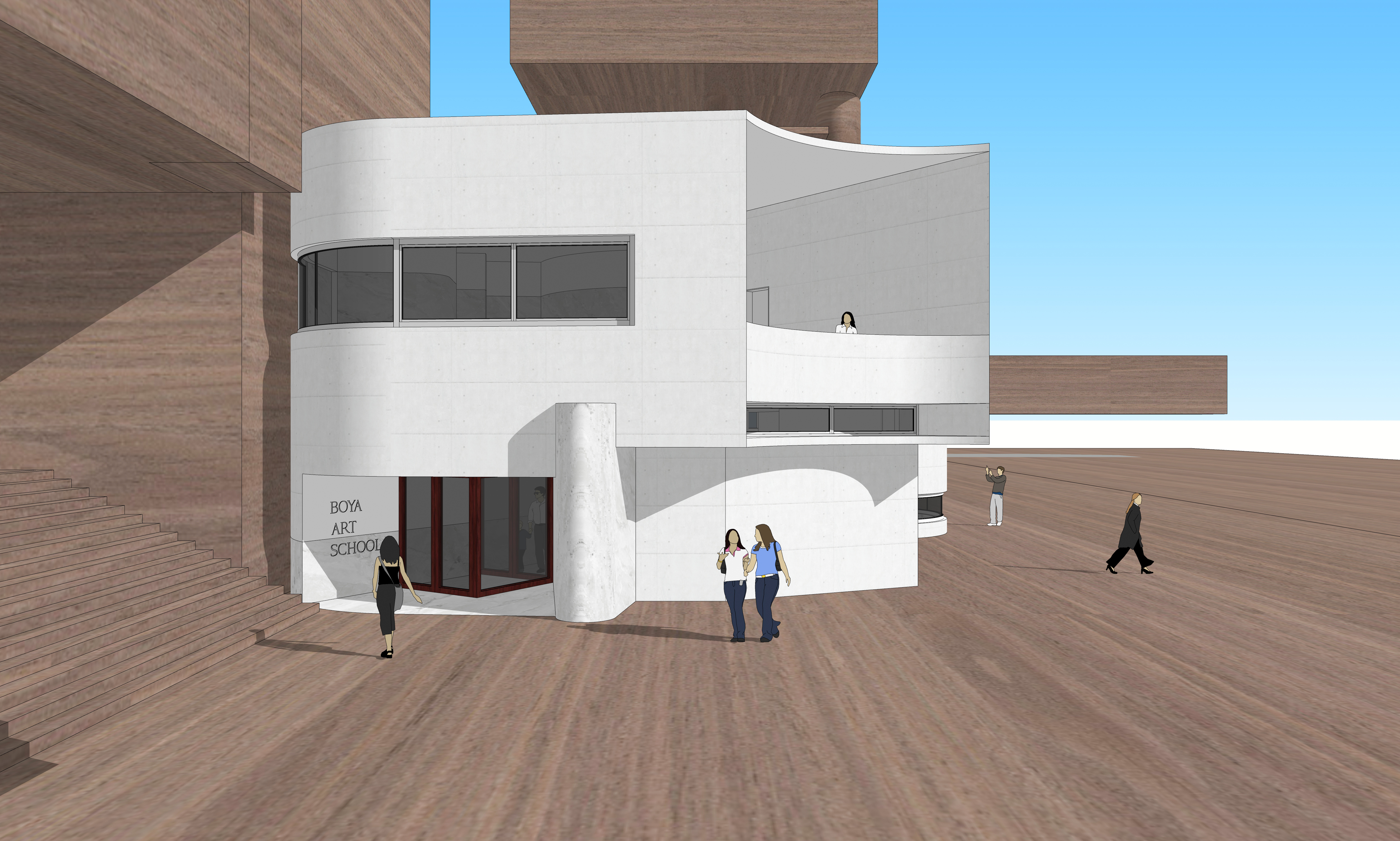 美术培训画室接待厅设计-7