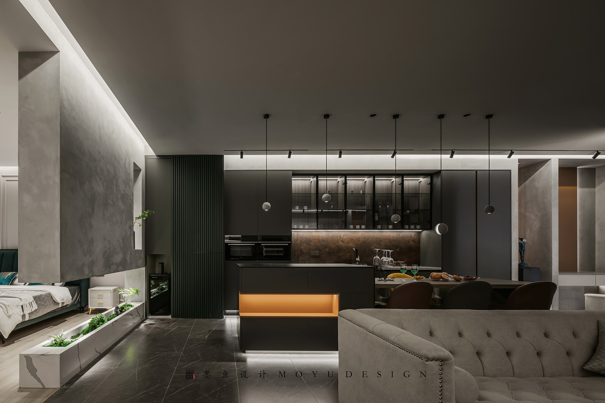 木兮贝全屋定制展厅丨墨鱼空间设计-26