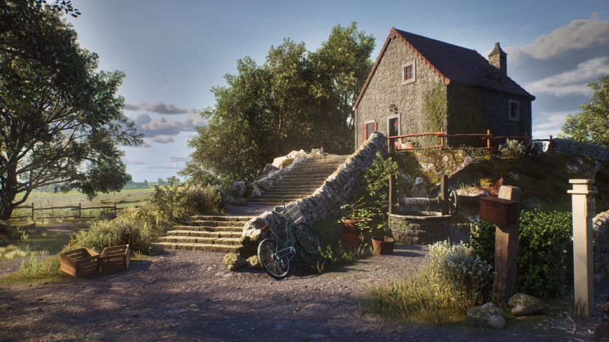 Unreal Engine中的老房子场景-1