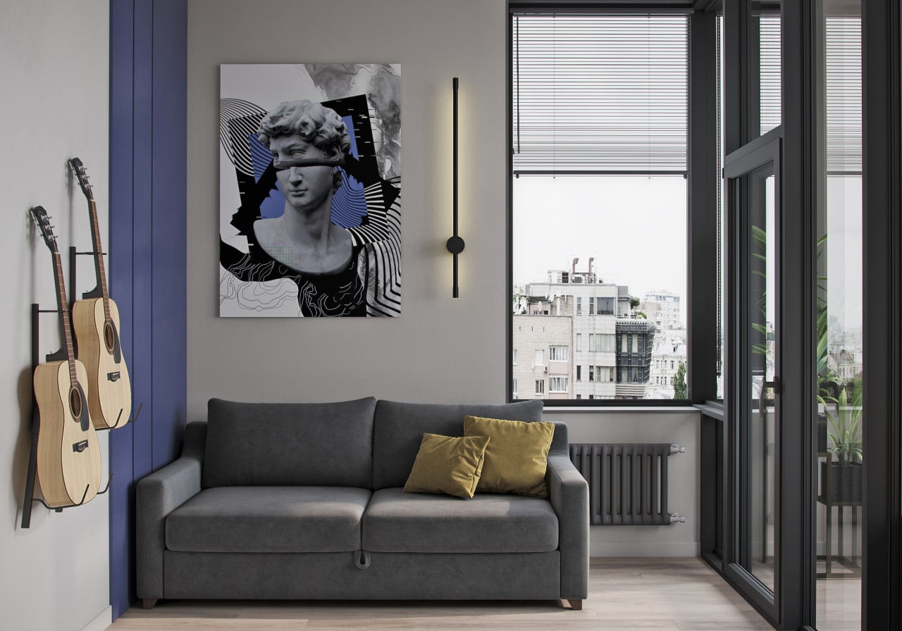 Детская для подроста с балконом-0