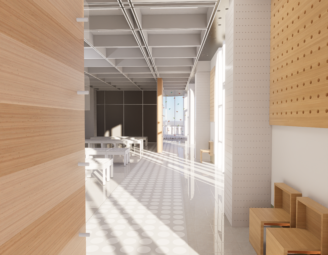 大四毕设吸睛“粉色展板+可移动模型”!将美育体验与乡土文化结合,台格斗村研学基地的美育空间“变形记”!-97