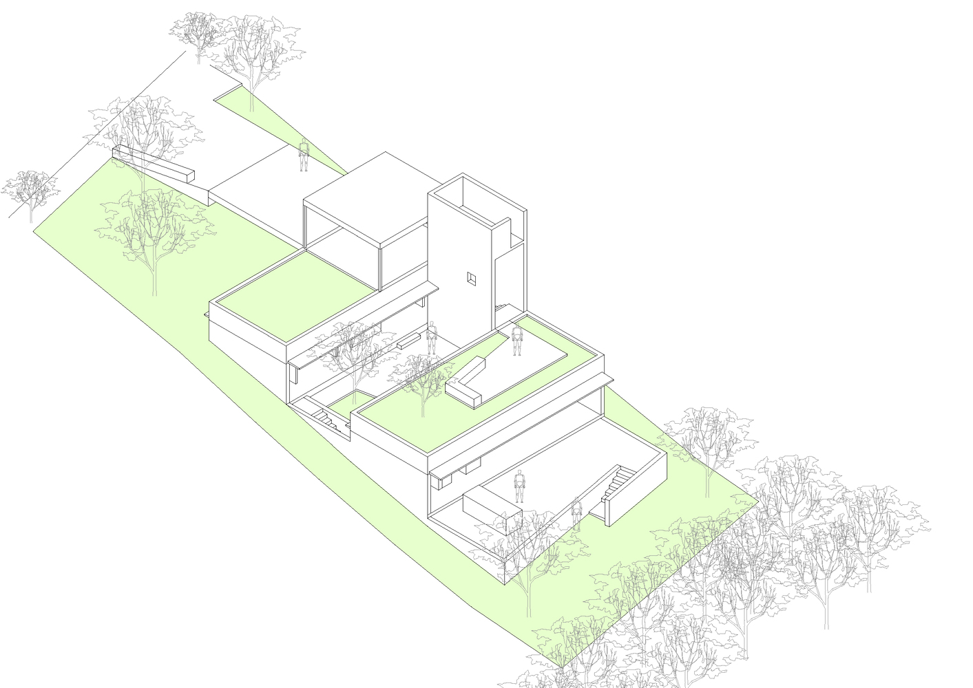 巴西 Centro Arquitetura APF House,融入自然的别墅设计-21