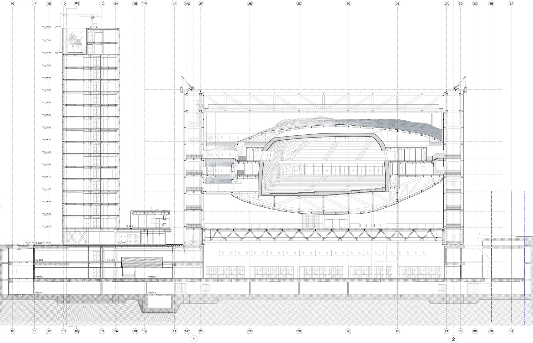 新罗马EUR会议中心和酒店 & “云” / FUKSAS-90