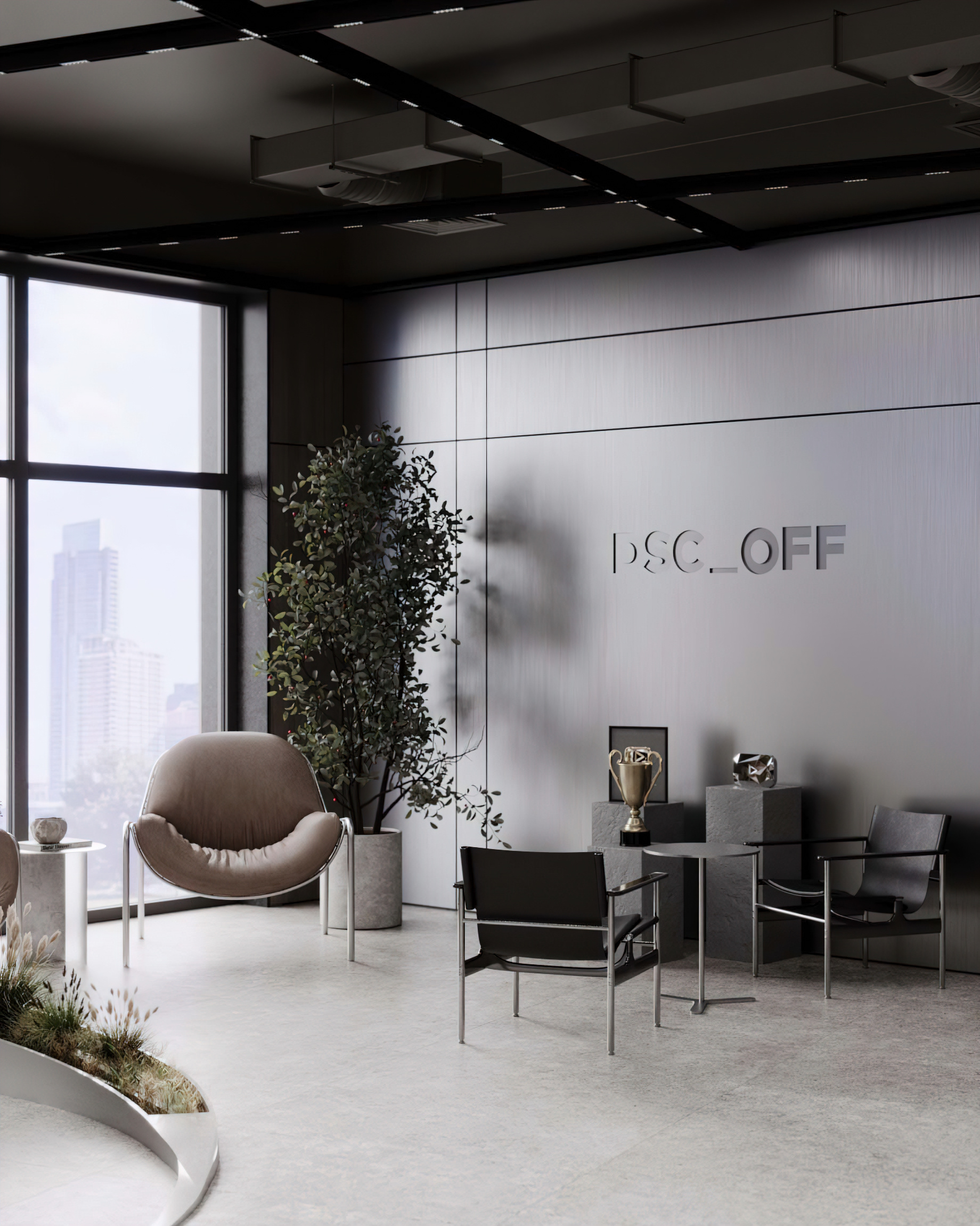 汽车展厅3D室内可视化项目-3