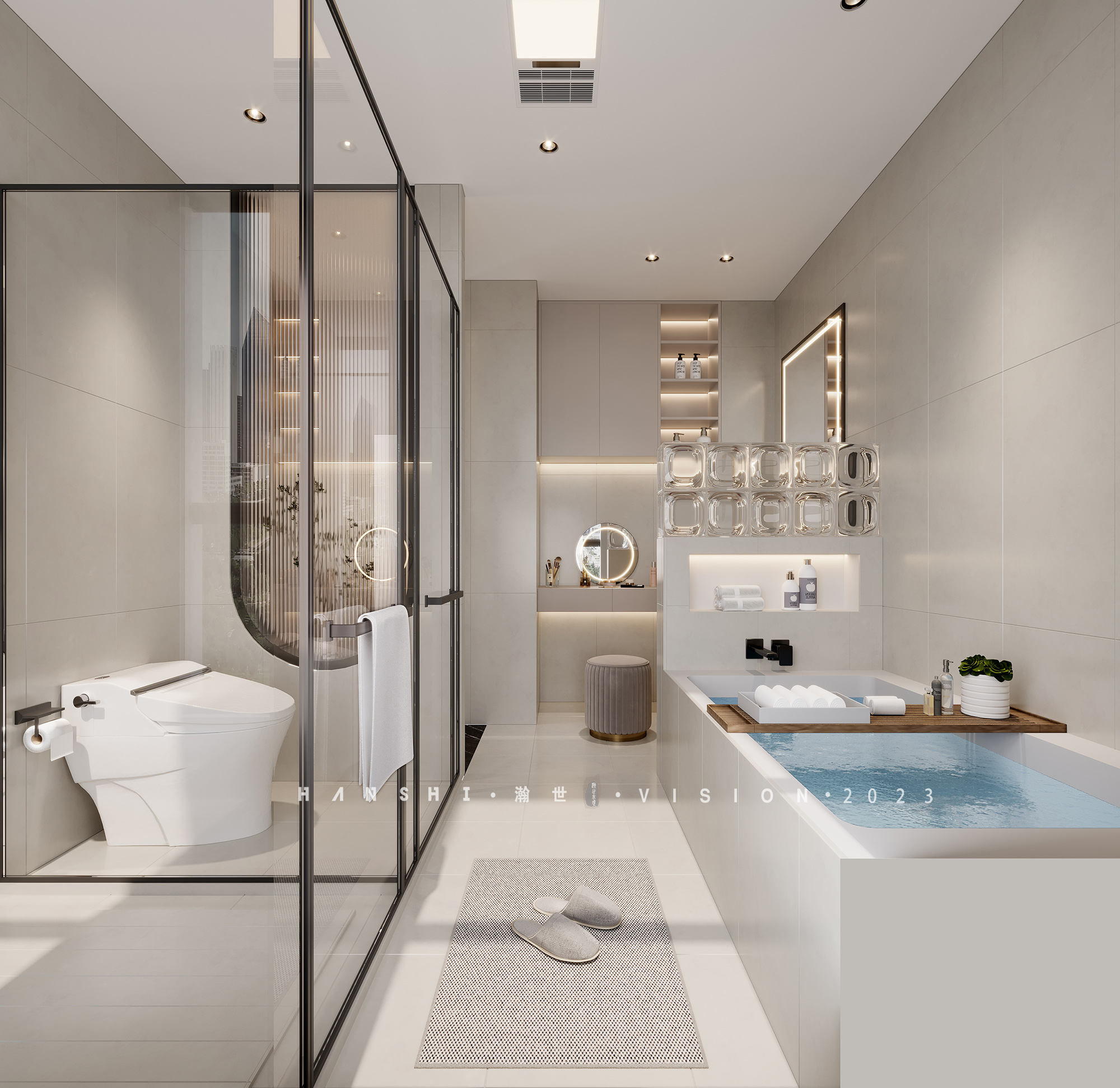 现代家装别墅一瀚世表现-7