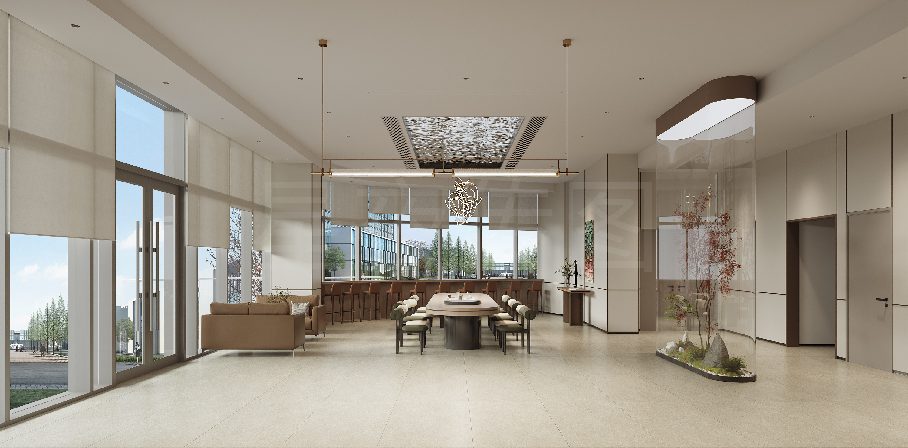 售楼部 一楼大堂 简约风-1