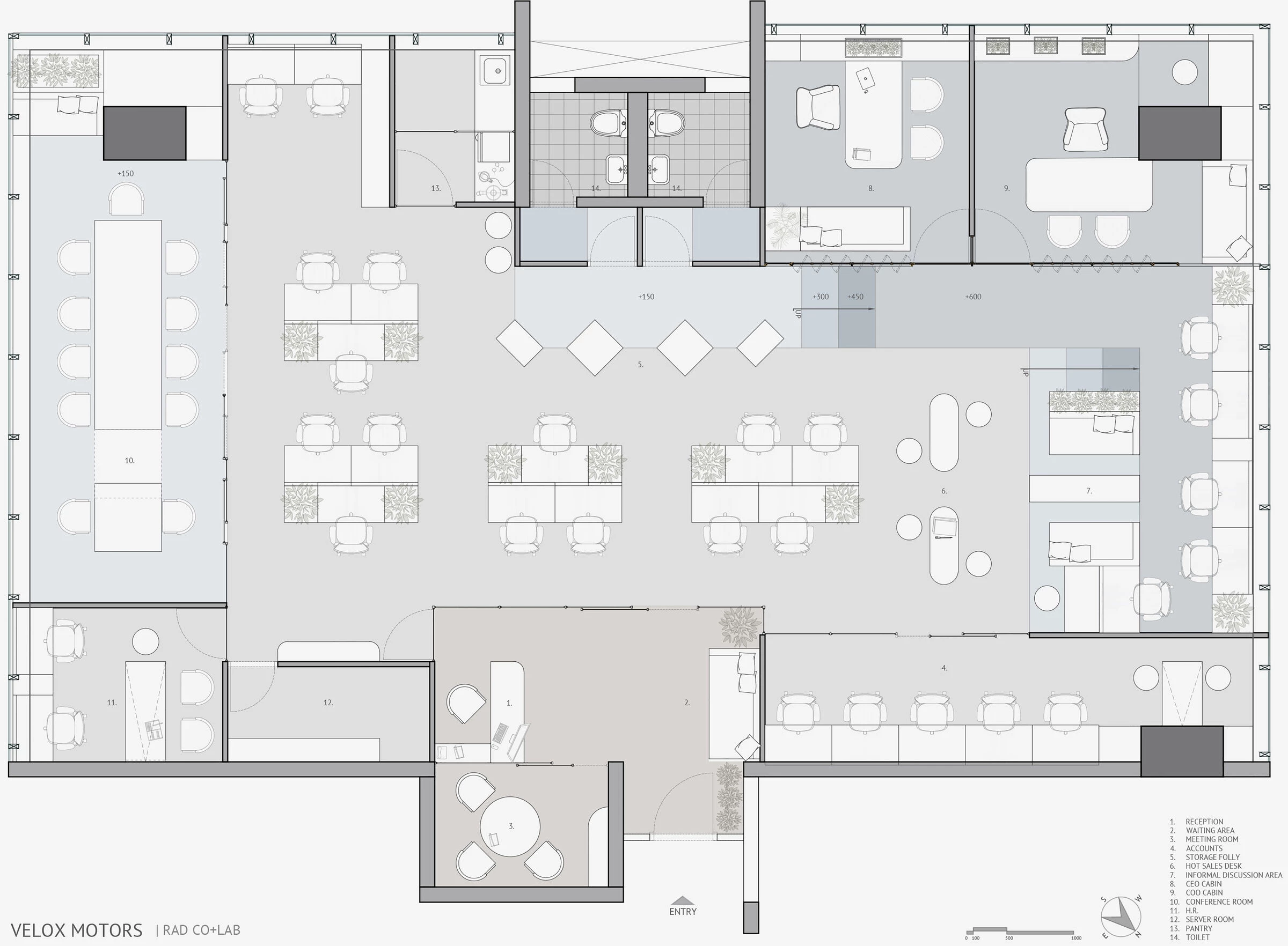 "Velox Motors Offices | 现代工业风格的灵活办公空间"-26