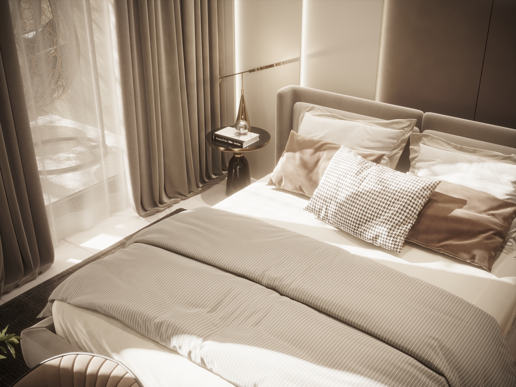 Boy Bed Room and Bath Room Villa Modern-1