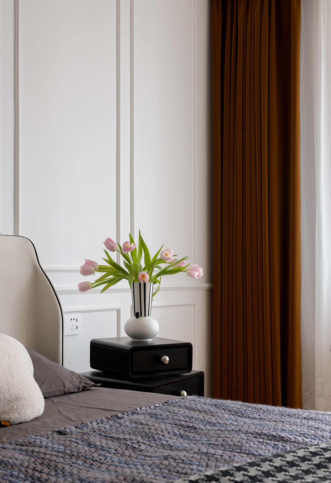 浪漫轻法混搭,120㎡精致宜居空间丨为睦设计-71