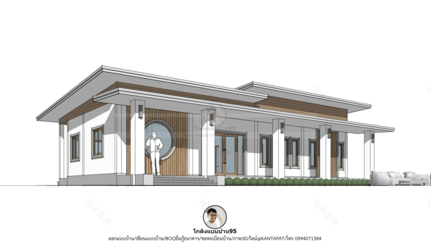 现代房屋 P 1930 单层房屋设计-11