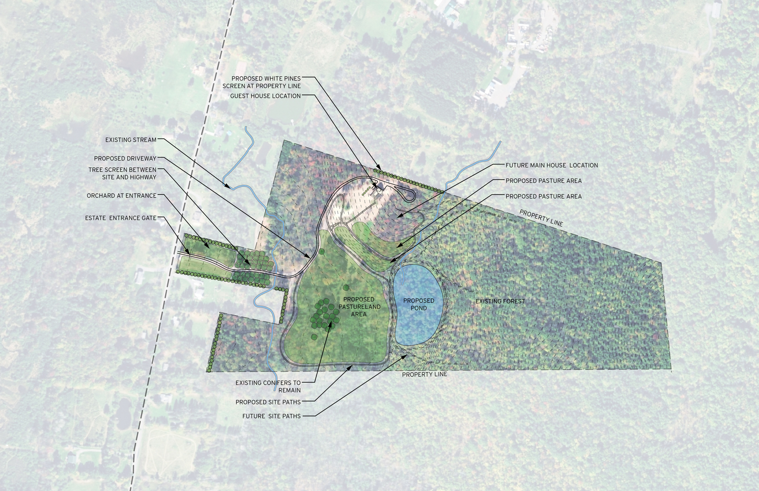 美国杉树与石小屋-20