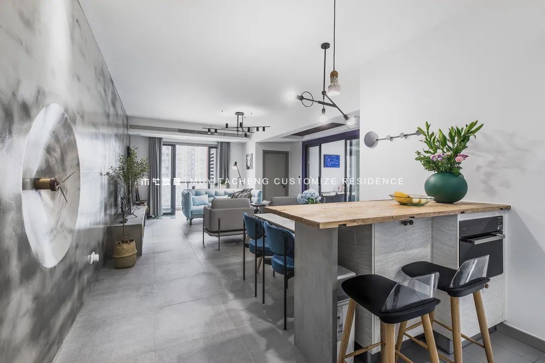 重庆彩云湖现代混搭风平层设计丨中国重庆丨邓子设计-25