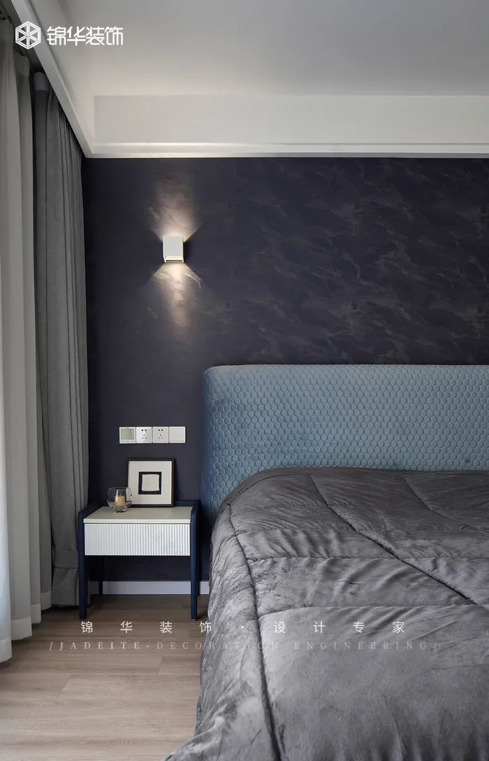 黑白灰婚房设计丨锦华装饰-40