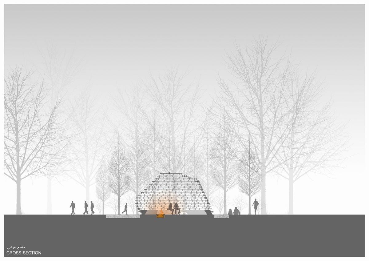 融入古老元素,片状“鱼鳞”架起的无柱天篷丨伊朗丨Olgooco-30