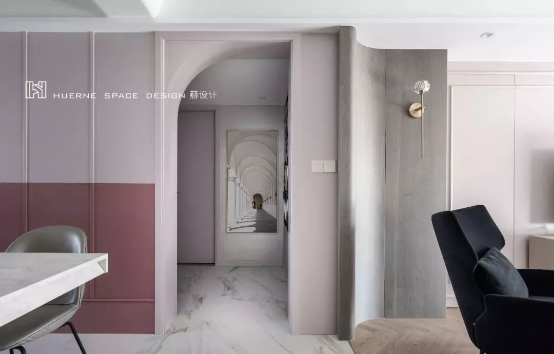 上海 140㎡弧形元素糖果配色家,乐活设计之典范-104