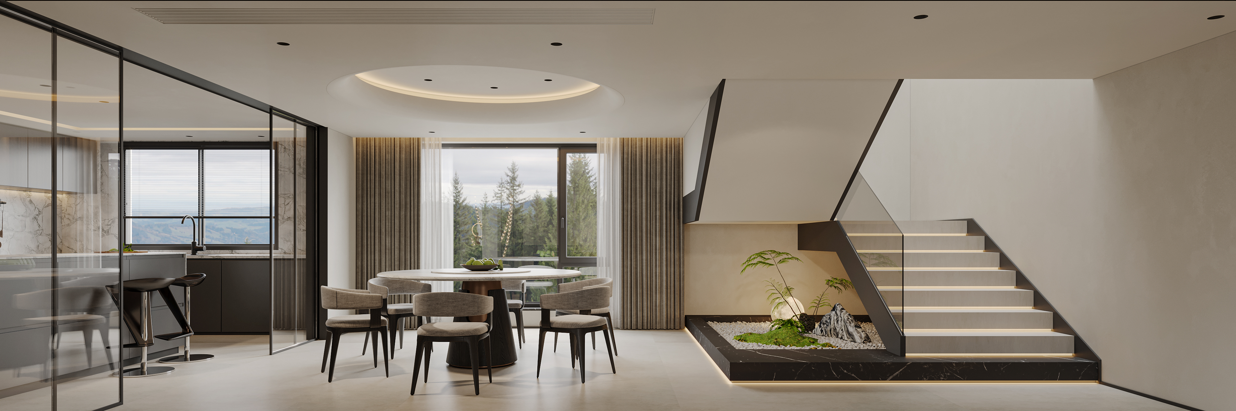 挑空别墅丨晫易视觉-66