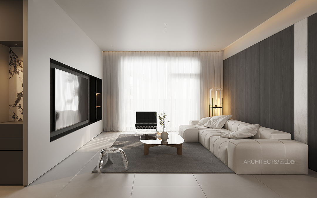 山东淄博森林城 185㎡现代简约风设计丨中国淄博丨云上译舍-0
