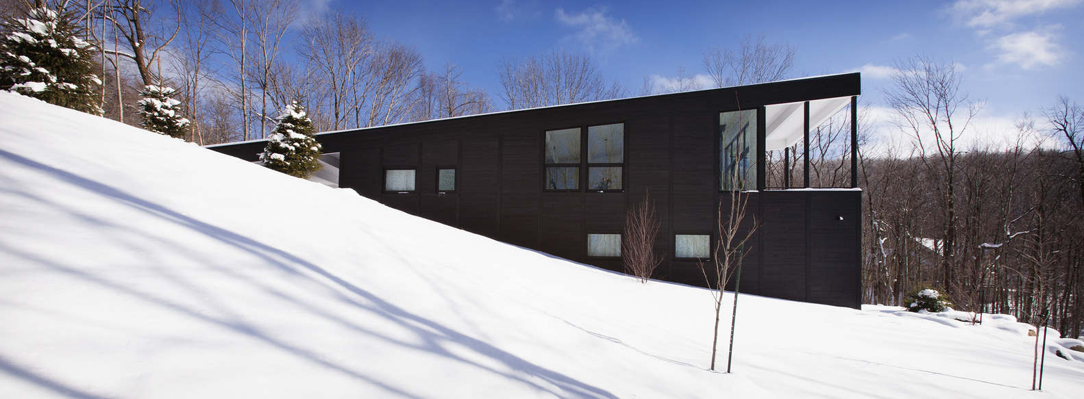 加拿大滑雪山间小屋 | Paul Bernier Architecte 设计-39