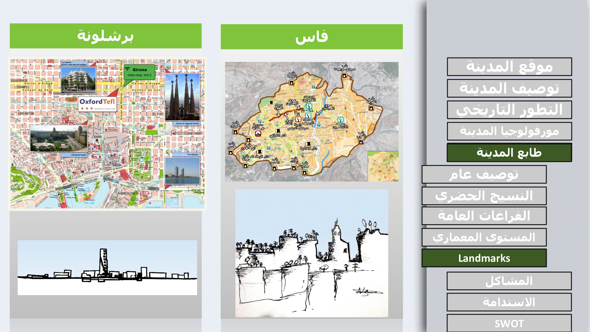 COMPARING THE URBAN DEVLOPMENT BETWEEN BACELONA AND FEZ-29