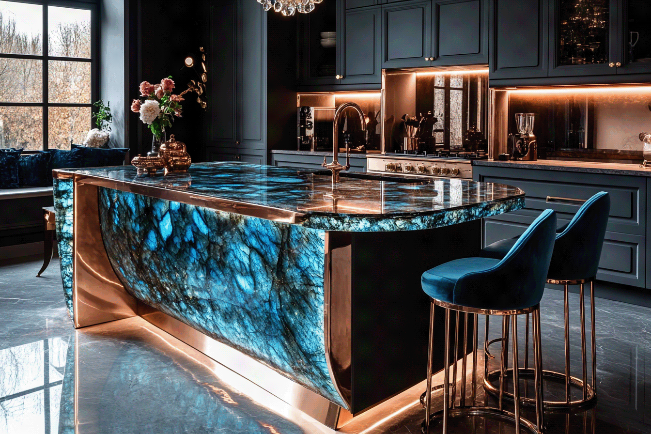 Extraordinary Bespoke Kitchen Islands by AICI-123